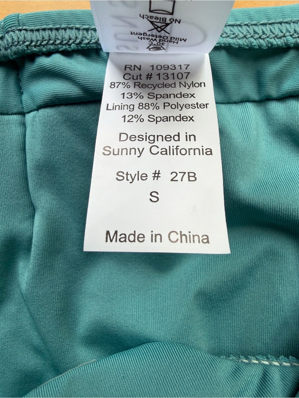 Teal Floral V-Neck Tankini Top and High Waisted Bottom - Picture 12 of 14